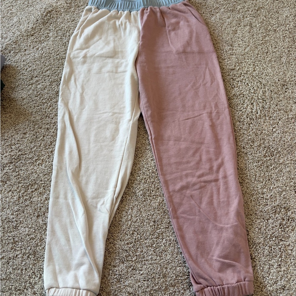 Two-Tone Jogger Pants